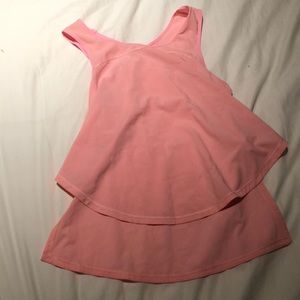 Lululemon pink flowy shirt